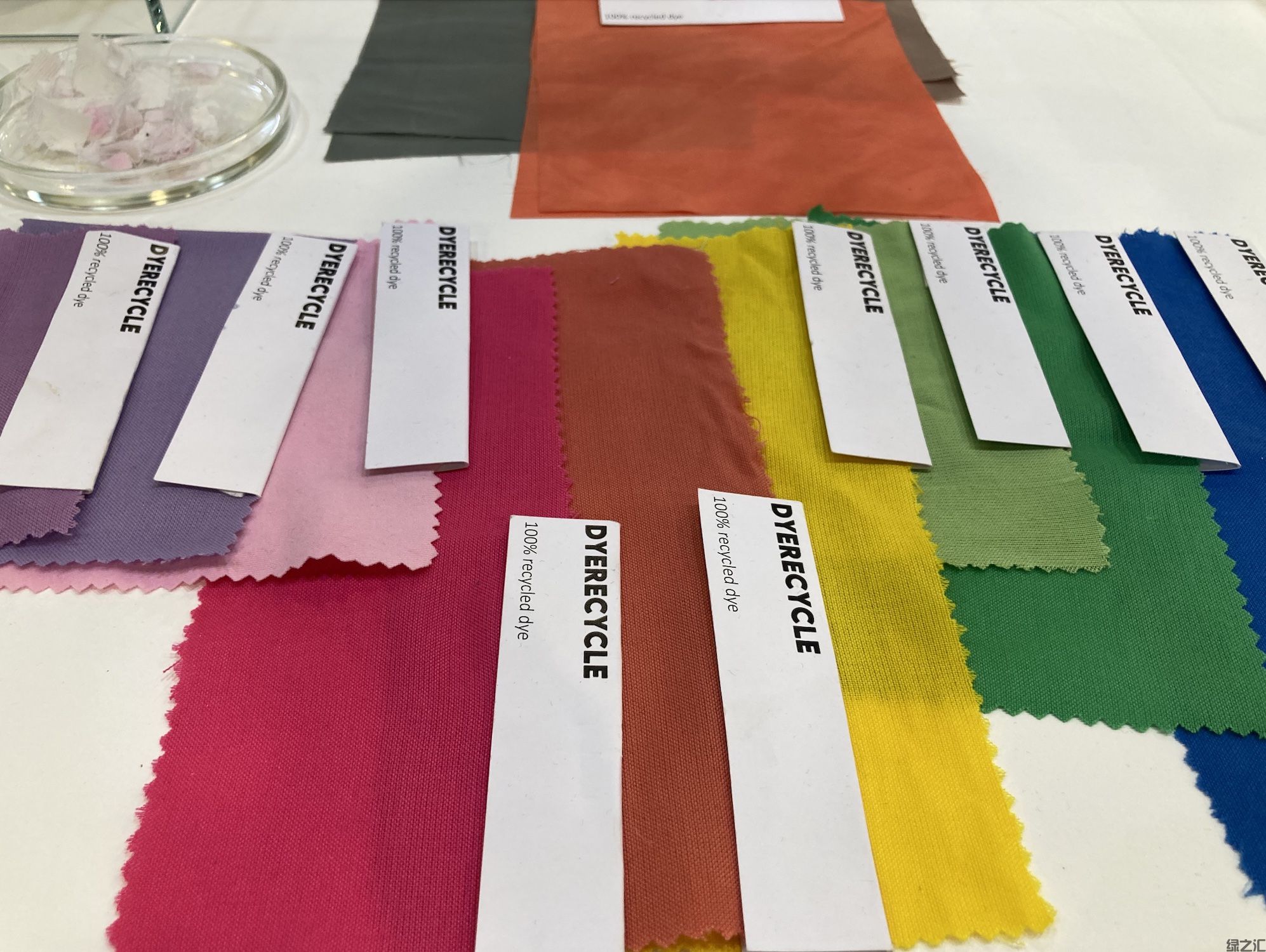 DyeRecycle samples at Future Fabrics Expo ? Anne Prahl DyeRecycle samples at Future Fabrics Expo ? Anne Prahl